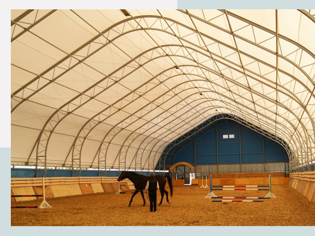 Строительство конных манежей в Медногорске