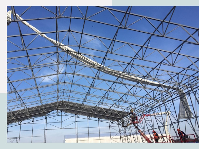 Шатровые ангары от 610 руб. в Медногорске и Оренбургской области