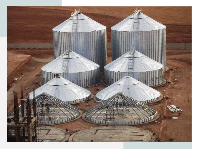 Строительство зерновых силосов в Медногорске