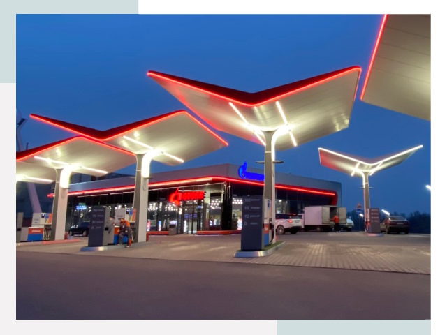 Навесы для АЗС в Медногорске