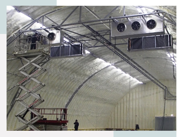 Оснащение ангаров в Медногорске