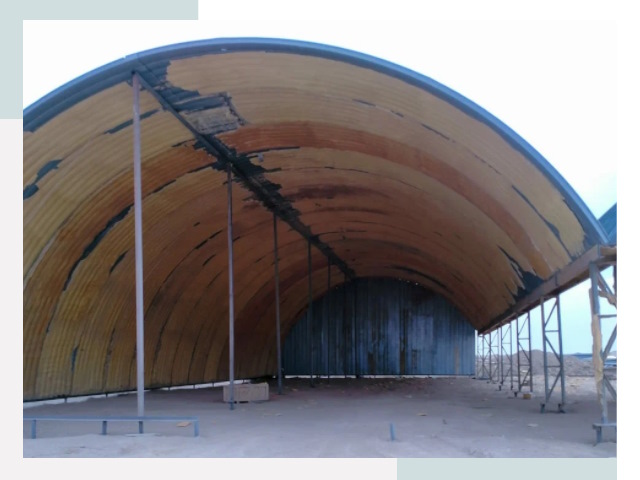 Реконструкция ангаров в Медногорске